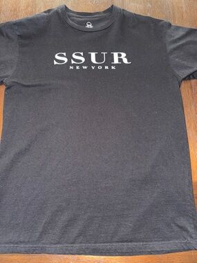 SSUR Black Graphic Shirt Large New York